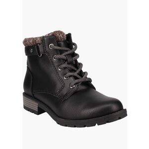 Sporto Smash Faux Fur Lined Lace Up Combat Boot Black Women’s Size 10 NEW
